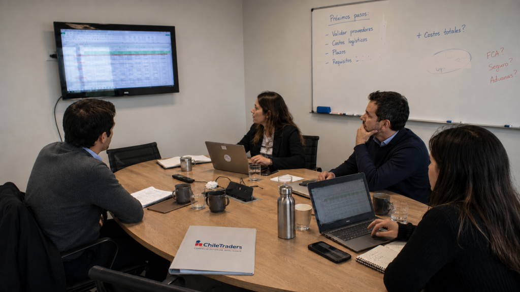 Reunión de outsourcing Chile Traders